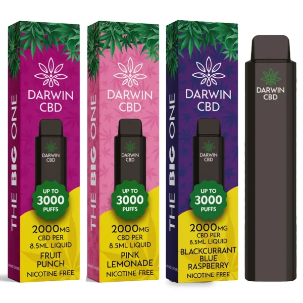 Darwin 2000mg Disposable CBD Vape Pens for Anxiety