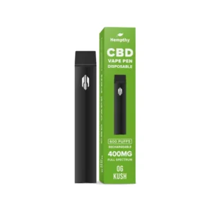 Hempthy CBD Disposable Vape Pen 400mg Full Spectrum OG Kush