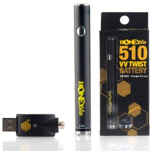 HoneyStick 510 VV Twist Vape Carts Battery-500mAh
