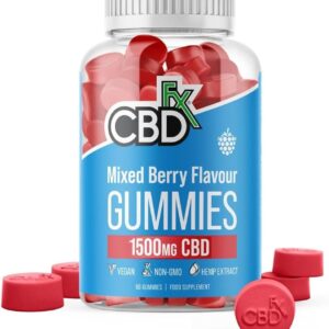 CBDFX Mixed Berry Flavour Gummies-1500mg