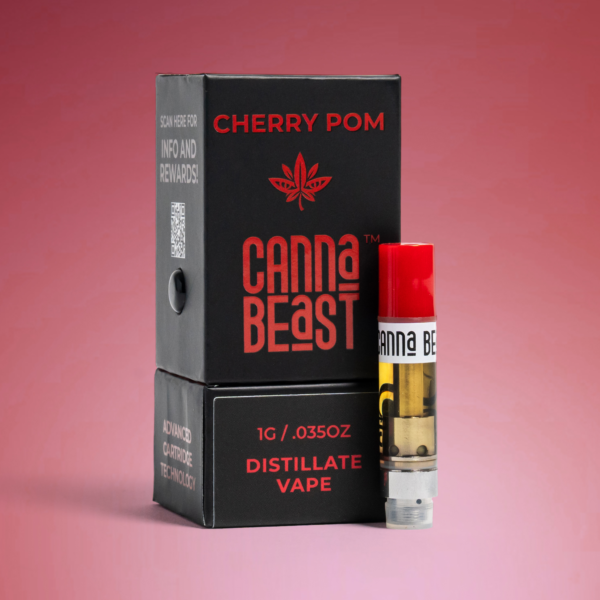 Cherry POM Canna Beast Distillate Vape Cart