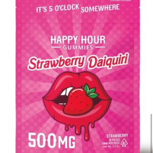 Happy Hour Gummies Strawberry Daiquiri-500mg